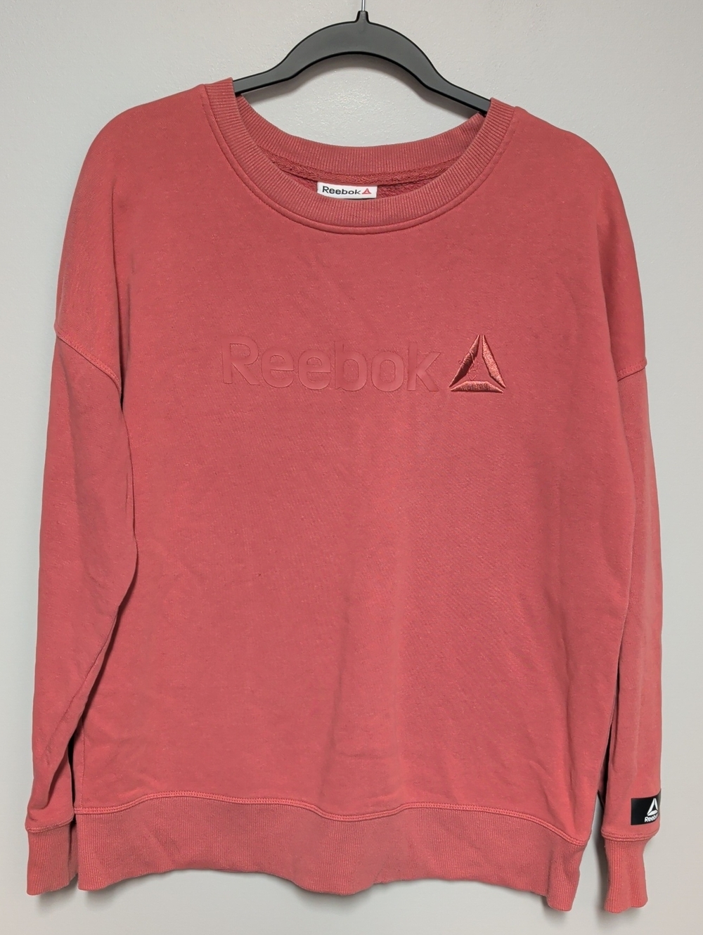 Reebok Coral Sweatshirt with Embossed Logo